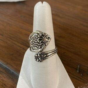 Sterling silver, spoon ring, size 8, beautiful
